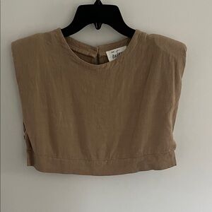 Tan Crop Tank